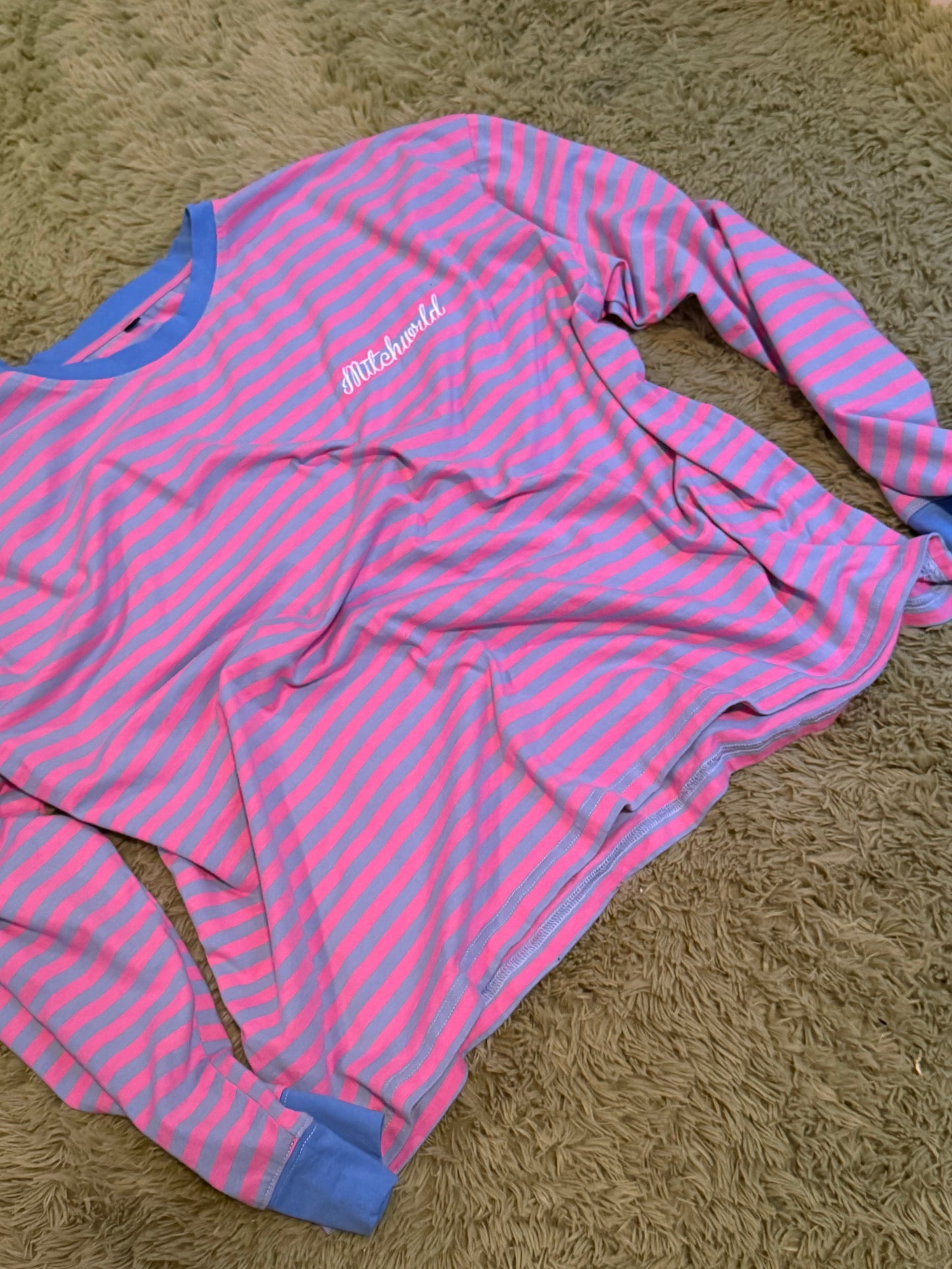 Stripped "Cotton Candy" Long sleeve Tee