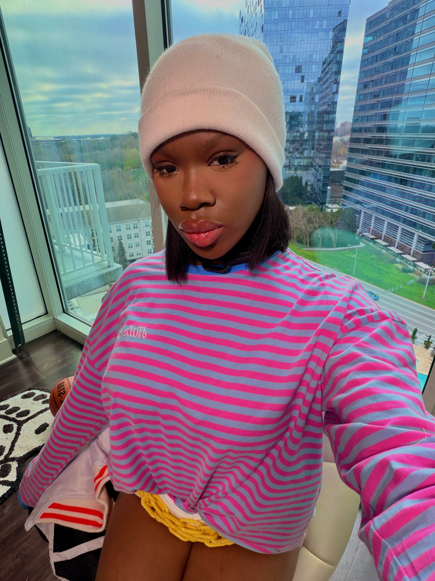 Stripped "Cotton Candy" Long sleeve Tee