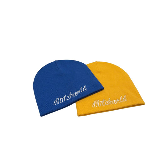 Fitted Cursive Beanie